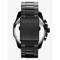 Diesel Mega Chief Chronograph Black Steel Strap Watch For Men - DZ4283