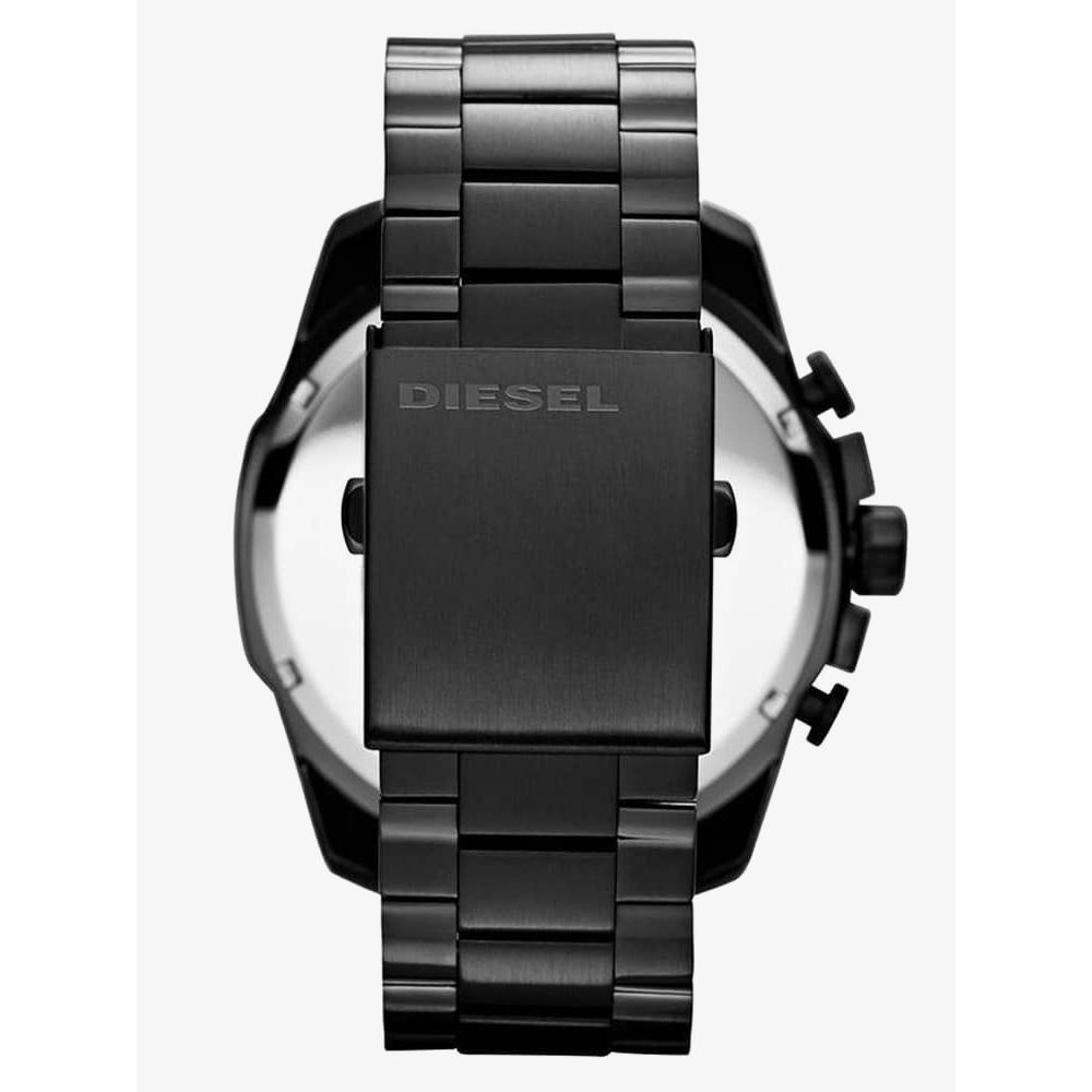 Diesel Mega Chief Chronograph Black Steel Strap Watch For Men - DZ4283