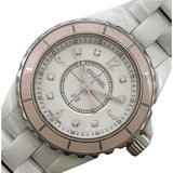  Shop Authentic Chanel J12 Quartz Diamonds Ceramic White Dial White Steel Strap Watch for Women - J12 H4466 - Luxxuri