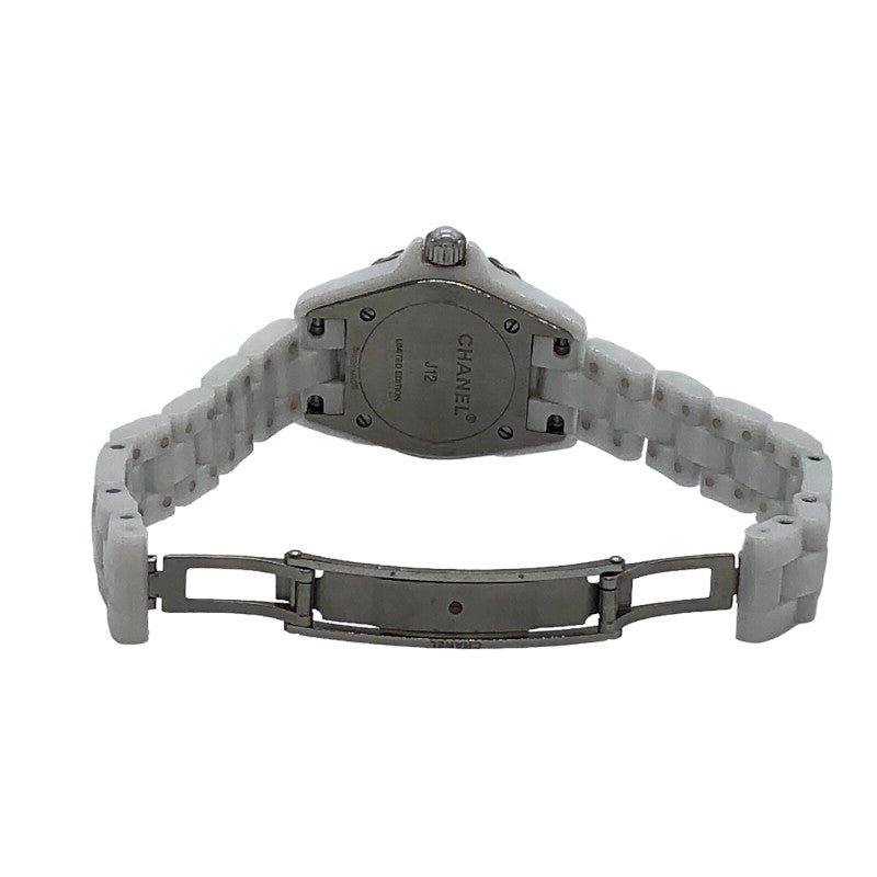  Shop Authentic Chanel J12 Quartz Diamonds Ceramic White Dial White Steel Strap Watch for Women - J12 H4466 - Luxxuri