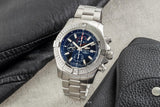  Shop Authentic Breitling Super Avenger Chronograph 48 Black Dial Silver Steel Strap Watch for Men - A13375101B1A1 - Luxxuri