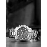  Shop Authentic Guess Commander Chronograph Black Dial Silver Steel Strap Watch for Men - GW0056G1 - Luxxuri