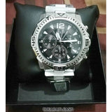  Shop Authentic Guess Commander Chronograph Black Dial Silver Steel Strap Watch for Men - GW0056G1 - Luxxuri