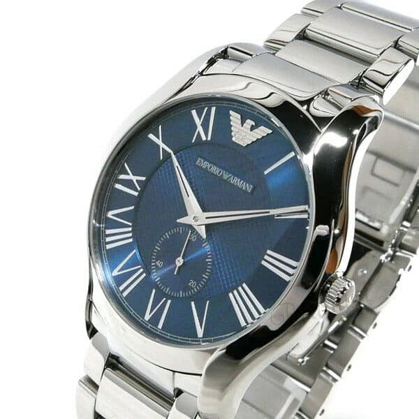  Shop Authentic Emporio Armani Valente Quartz Blue Dial Silver Steel Strap Watch For Men - AR11085 - Luxxuri