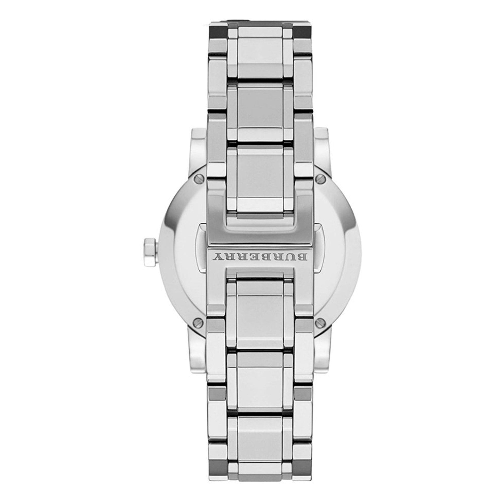  Shop Authentic Burberry The City Diamonds Silver Dial Silver Steel Strap Watch for Women - BU9125 - Luxxuri