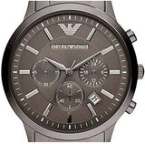  Shop Authentic Emporio Armani Classic Chronograph Grey Dial Grey Steel Strap Watch For Men - AR2454 - Luxxuri