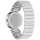  Shop Authentic Gucci G Interlocking Silver Dial Silver Steel Strap Watch For Women - YA133308 - Luxxuri