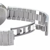  Shop Authentic Gucci G Interlocking Black Dial Silver Steel Strap Watch For Women - YA133307 - Luxxuri