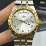  Shop Authentic Tudor Royal Automatic Silver Dial Two Tone Steel Strap Watch for Men - M28603-0001 - Luxxuri
