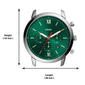 Shop Authentic Fossil Neutra Chronograph Green Dial Brown Leather Strap Watch for Men - FS5735 - Luxxuri