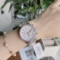  Shop Authentic Michael Kors Ritz Chronograph White Dial Two Tone Steel Strap Watch For Women - MK6651 - Luxxuri