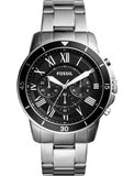  Shop Authentic Fossil Grant Sport Chronograph Black Dial Silver Steel Strap Watch for Men - FS5236 - Luxxuri