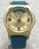  Shop Authentic Marc Jacobs Baby Dave Gold Dial Blue Leather Strap Watch for Women - MBM1263 - Luxxuri