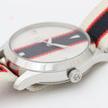  Shop Authentic Gucci G Timeless Quartz White Dial Two Tone NATO Strap Watch For Men - YA1264071 - Luxxuri