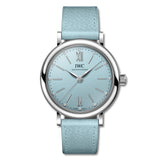  Shop Authentic IWC Portofino Automatic Blue Dial Blue Leather Strap Watch for Women - IW357416 - Luxxuri