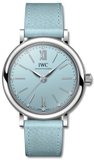  Shop Authentic IWC Portofino Automatic Blue Dial Blue Leather Strap Watch for Women - IW357416 - Luxxuri