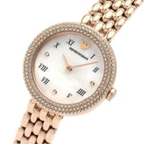  Shop Authentic Emporio Armani Rosa Quartz Mother of Pearl White Dial Rose Gold Steel Strap Watch For Women - AR11355 - Luxxuri