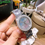  Shop Authentic Guess G Twist Diamonds Silver Dial Silver Steel Strap Watch For Women - W1201L1 - Luxxuri