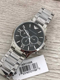  Shop Authentic Emporio Armani Giovanni Chronograph Black Dial Silver Steel Strap Watch For Men - AR11208 - Luxxuri