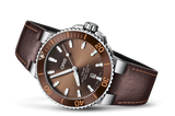  Shop Authentic Oris Aquis Date Brown Dial Brown Leather Strap Watch for Men - 0173377304152-0752412EB - Luxxuri