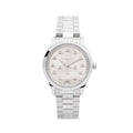  Shop Authentic Gucci G Timeless Quartz Silver Dial Silver Steel Strap Watch for Men - YA1265031 - Luxxuri