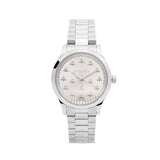  Shop Authentic Gucci G Timeless Quartz Silver Dial Silver Steel Strap Watch for Men - YA1265031 - Luxxuri