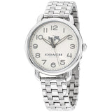 Coach Delancey Classic White Dial Silver Steel Strap Watch for Women - 14502260