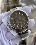  Shop Authentic Emporio Armani Quartz Grey Dial Silver Steel Strap Watch For Men - AR11047 - Luxxuri