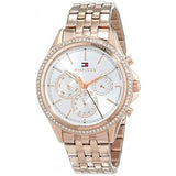  Shop Authentic Tommy Hilfiger Ari Diamonds Silver Dial Rose Gold Steel Strap Watch for Women - 1781978 - Luxxuri