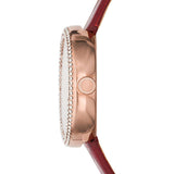  Shop Authentic Emporio Armani Rosa Two Hand White Dial Red Leather Strap Watch For Women - AR11357 - Luxxuri