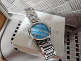  Shop Authentic Michael Kors Hartman Quartz Blue Dial Silver Steel Strap Watch For Women - MK3519 - Luxxuri