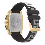  Shop Authentic Versace Dominus Chronograph Gold Dial Black Silicone Strap Watch For Men - VE6H00223 - Luxxuri