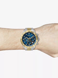 Hugo Boss Hero Blue Dial Two Tone Steel Strap Watch for Men - 1513767