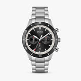  Shop Authentic Hugo Boss Santiago Black Dial Silver Steel Strap Watch for Men - 1513862 - Luxxuri