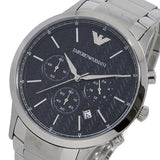  Shop Authentic Emporio Armani Renato Chronograph Blue Dial Silver Steel Strap Watch For Men - AR2486 - Luxxuri