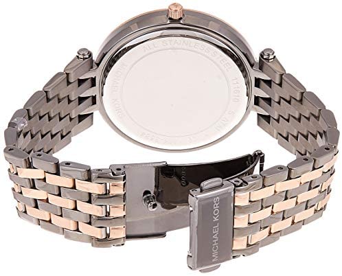 Michael Kors Darci Rose Gold Dial Two Tone Steel Strap Watch for Women - MK3726