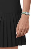  Shop Authentic Tissot T Lady Lovely Square Silver Dial Light Green Leather Strap Watch for Women - T058.109.16.031.01 - Luxxuri