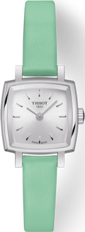  Shop Authentic Tissot T Lady Lovely Square Silver Dial Light Green Leather Strap Watch for Women - T058.109.16.031.01 - Luxxuri