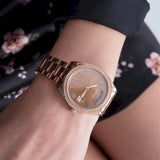  Shop Authentic Guess Luna Diamonds Rose Gold Dial Rose Gold Steel Strap Watch for Women - GW0307L3 - Luxxuri
