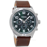  Shop Authentic Fossil Brox Multifunction Green Dial Brown Leather Strap Watch for Men - BQ2801 - Luxxuri