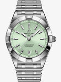  Shop Authentic Breitling Chronomat 32 Diamonds Green Dial Silver Steel Strap Watch for Women - A77310101L1A1 - Luxxuri