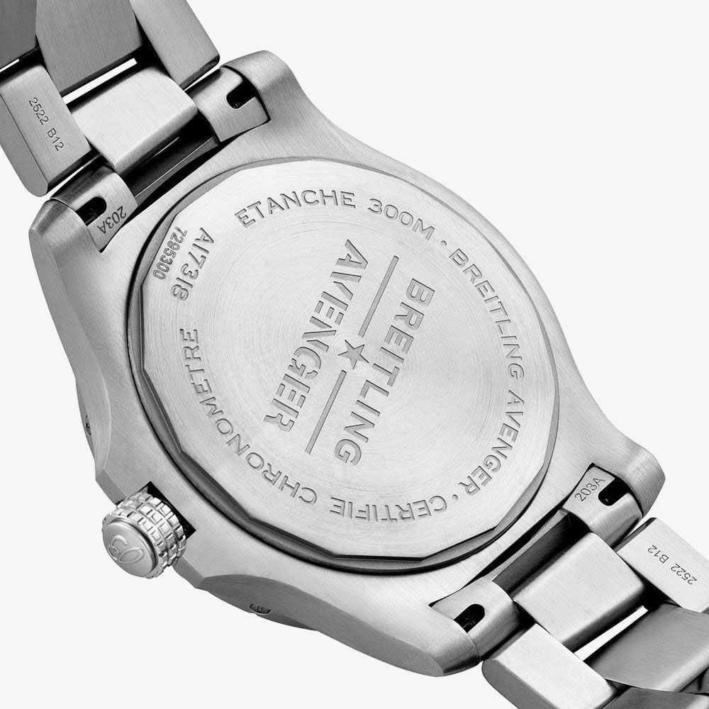  Shop Authentic Breitling Avenger Automatic 43mm Black Dial Silver Steel Strap Watch for Men - A17318101B1A1 - Luxxuri