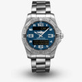  Shop Authentic Breitling Aerospace Evo Blue Dial Silver Steel Strap Watch for Men - E79363101C1E1 - Luxxuri