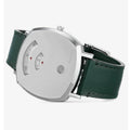  Shop Authentic Gucci Grip Silver Dial Green Leather Strap Unisex Watch - YA157412 - Luxxuri
