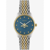  Shop Authentic Gucci G Timeless Quartz Blue Dial Two Tone Steel Strap Watch For Women - YA1265029 - Luxxuri