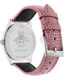 Shop Authentic Gucci G-Timeless Moonphase Black Dial Pink Leather Strap Watch For Women - YA1264046 - Luxxuri