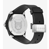  Shop Authentic Gucci Dive Feline Black Dial Black Rubber Strap Watch For Men - YA136320 - Luxxuri