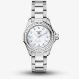  Shop Authentic Tag Heuer Aquaracer Professional 200 Quartz Diamond Mother of Pearl Dial Silver Steel Strap Watch for Women - WBP1417.BA0622 - Luxxuri