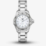  Shop Authentic Tag Heuer Aquaracer Professional 200 Quartz Diamond Mother of Pearl Dial Silver Steel Strap Watch for Women - WBP1416.BA0622 - Luxxuri