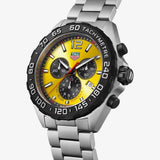  Shop Authentic Tag Heuer Formula 1 Quartz Chronograph Yellow Dial Silver Steel Strap Watch for Men - CAZ101AM.BA0842 - Luxxuri